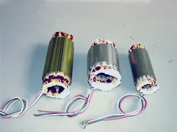 円筒型モーター用ステータ巻線